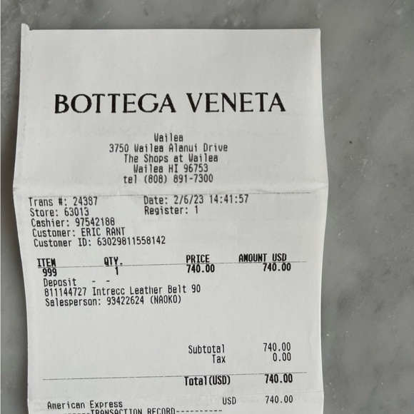 Bottega Veneta Mens Reversibile Belt - Picture 5 of 5